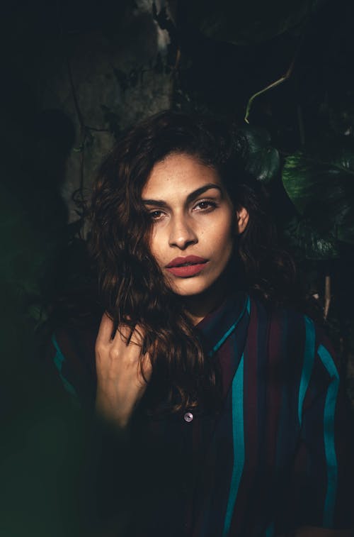 Portrait Of Woman Wearing Collared Top