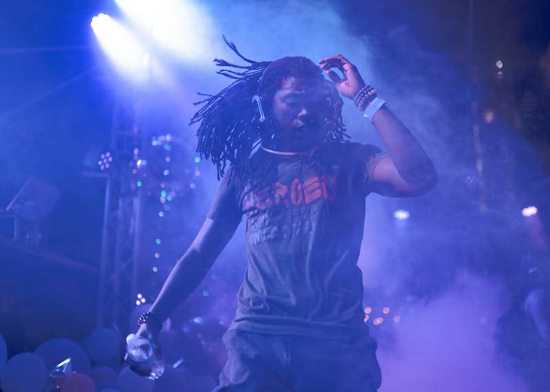 DJ performing