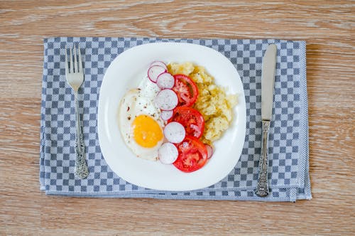 Free Egg With Vegetable Dish Stock Photo