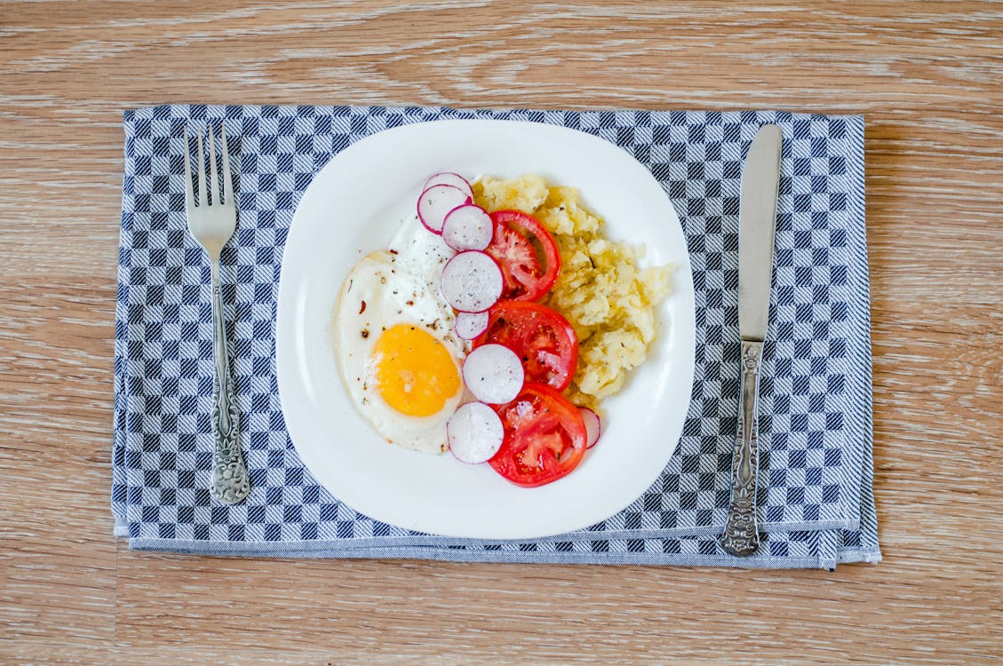 Free Egg With Vegetable Dish Stock Photo