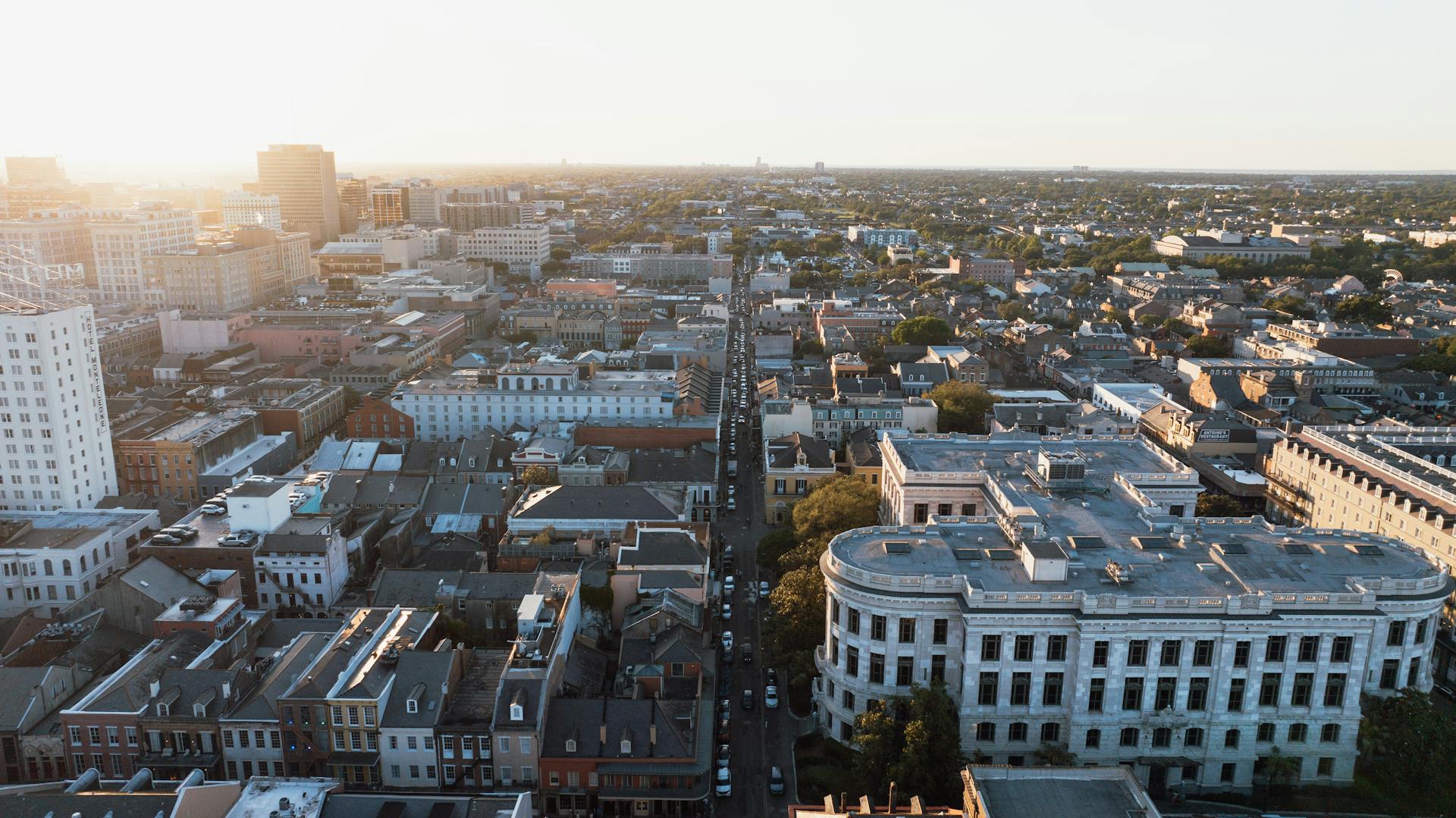 Aerial Photo of the French Quarter, New Orleans