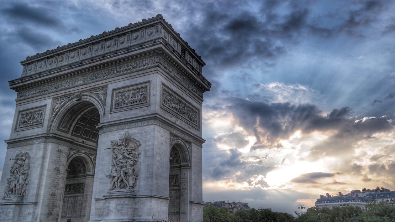 Ücretsiz Gri Arc De Triumph Stok Fotoğraflar