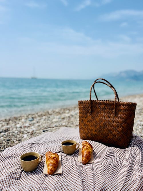 Free Picnic on the Beach Stock Photo