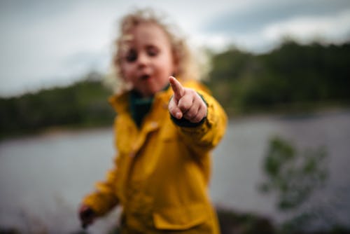 Boy Pointing Finger