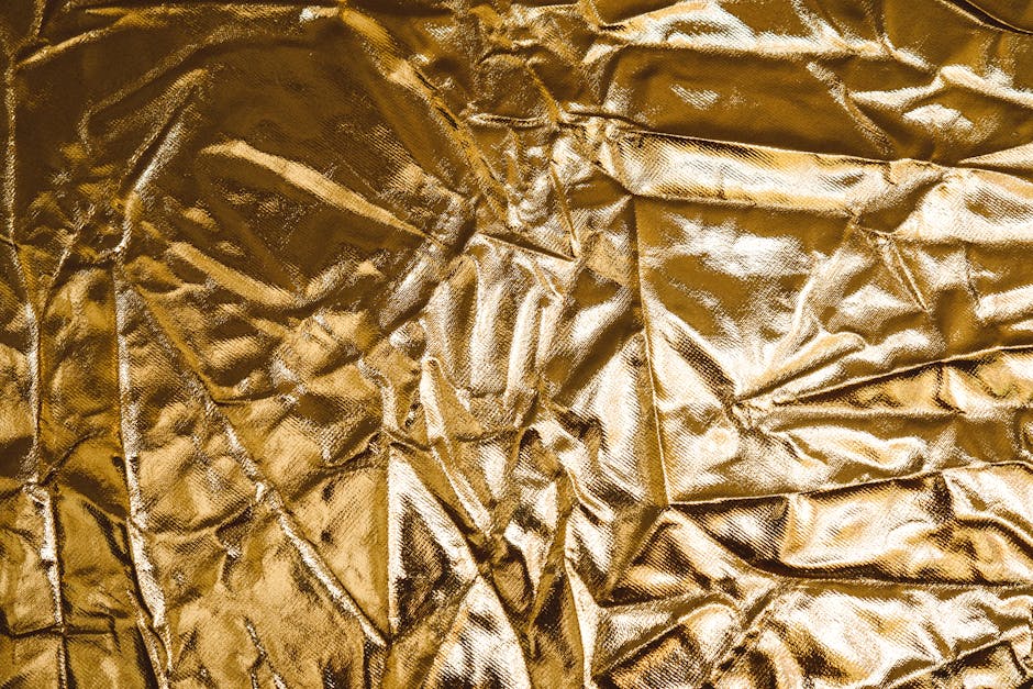 Gold Metallic Foil With Linen Texture Stock Photo - Download Image Now -  Gold - Metal, Gold Colored, Textile - iStock