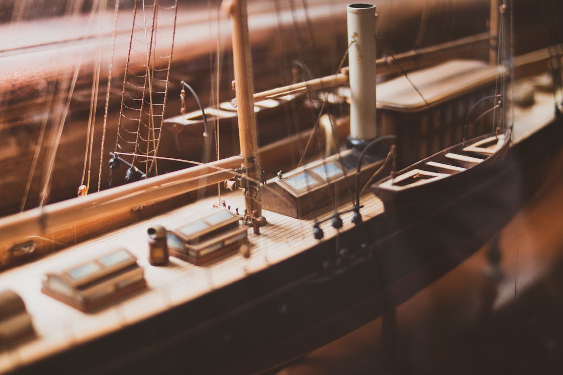 Free Brown Ship Scale Model Stock Photo
