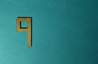 青色背景上的金色九号纹理，非常适合设计或艺术项目