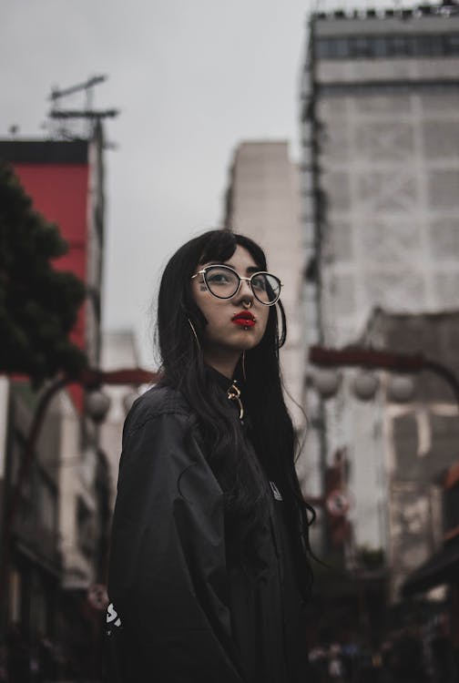 Woman Wearing Eyeglasses