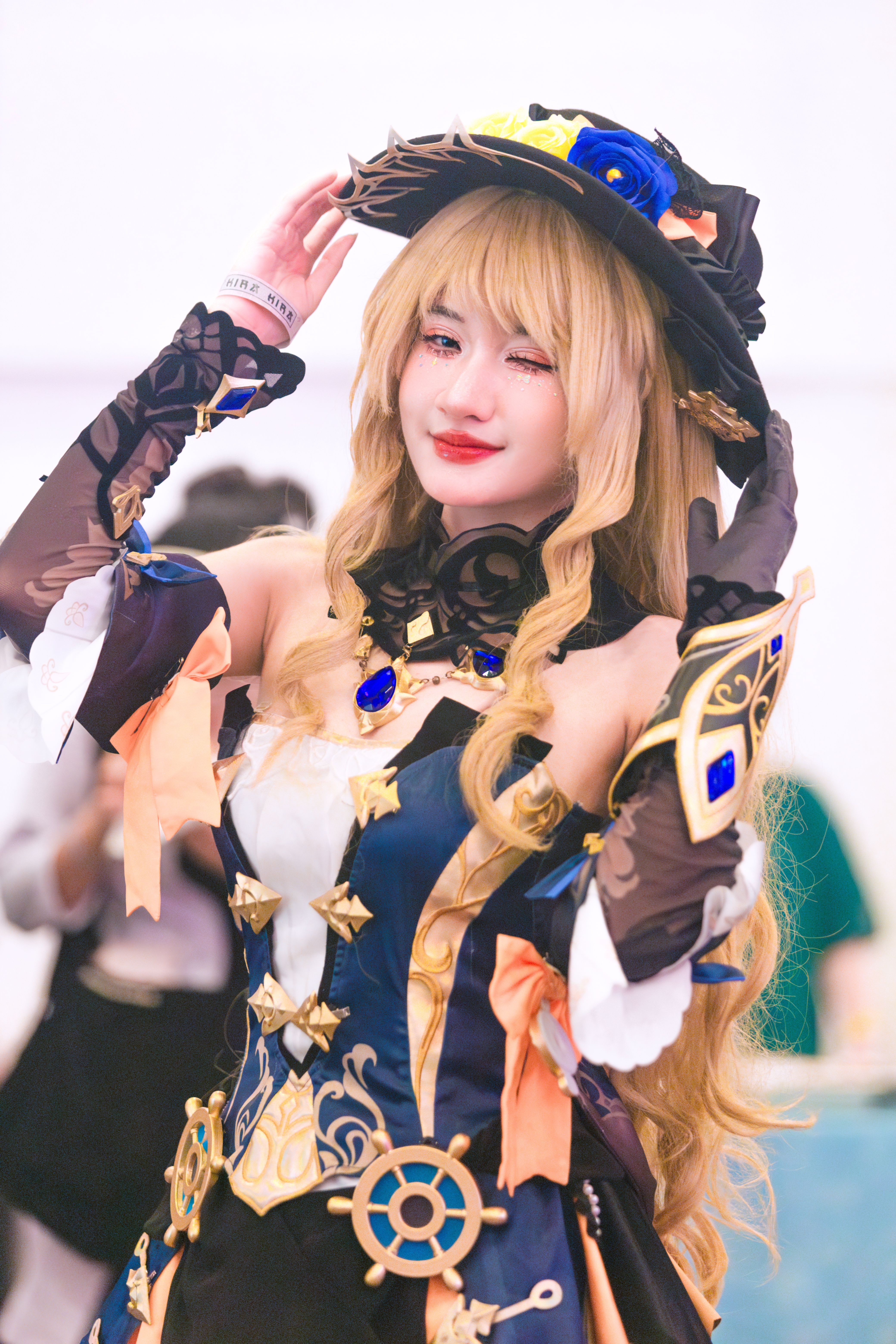 Woman Posing in an Anime Costume