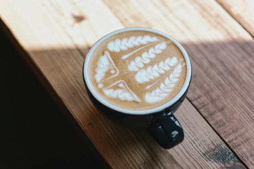 Free Cappuccino Rosset Art Stock Photo