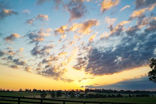 ケンタッキー, ファーム, 日の出の無料の写真素材