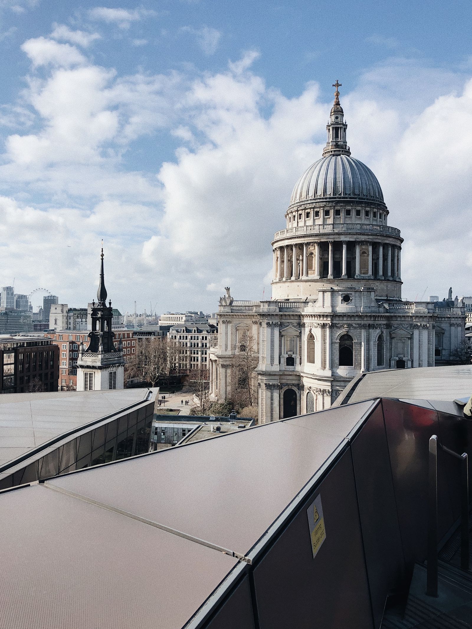 St Paul's Cathedral's dome rising above the City of London skyline