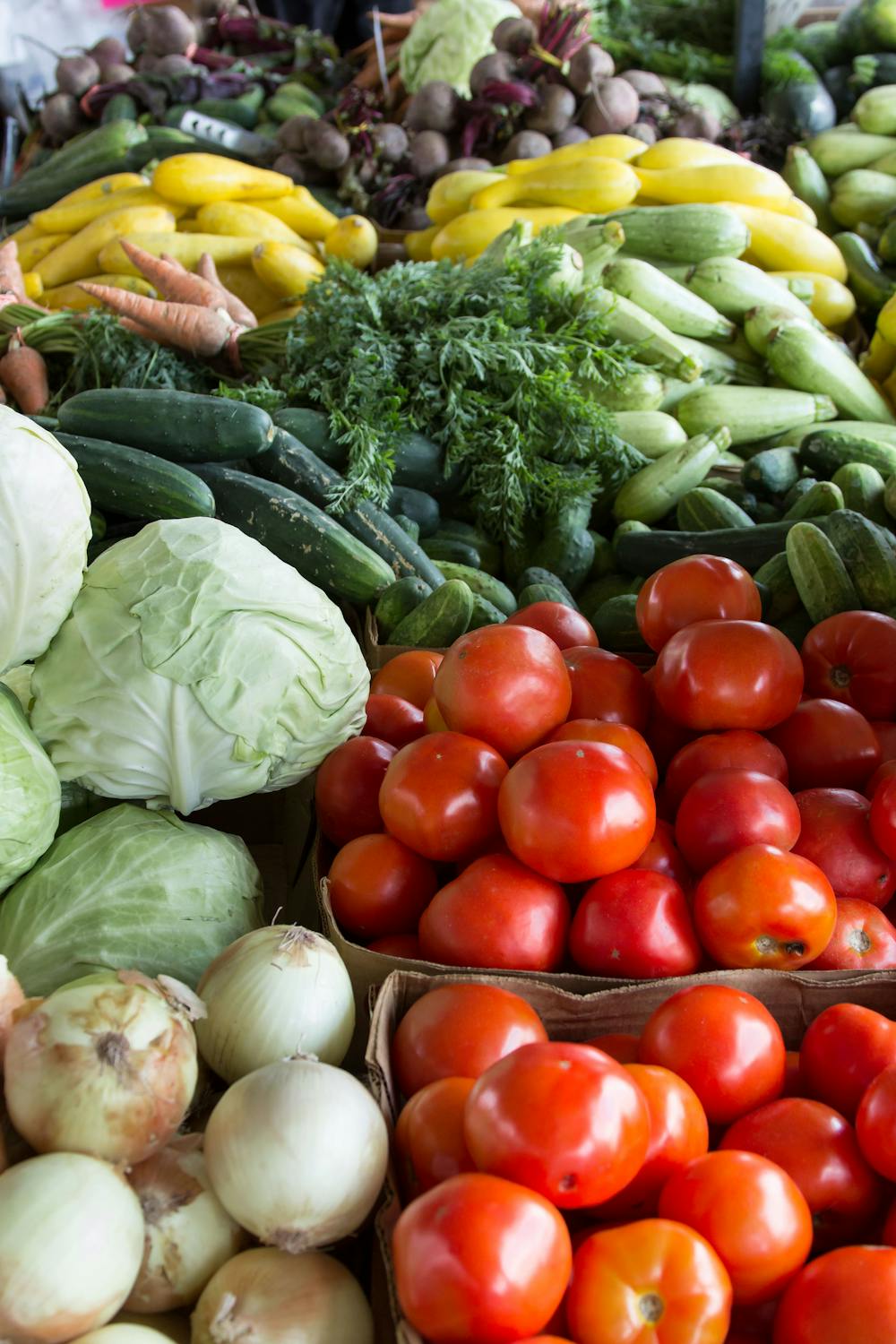 farmer's market vegetables
