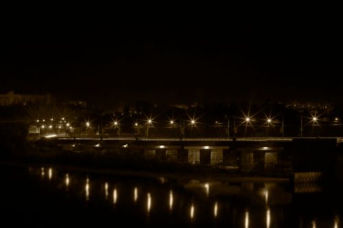 Free stock photo of night city, night lights Stock Photo