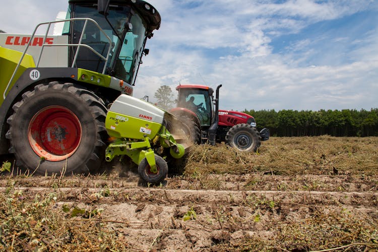 Combine And Tractor