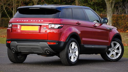 Gratis Red Land Rover Range Rover Foto Stok