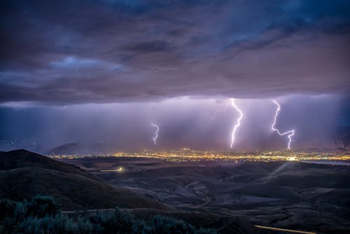 Free Lightning Strikes Stock Photo