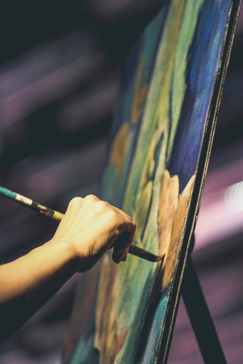 Free Person Painting Stock Photo