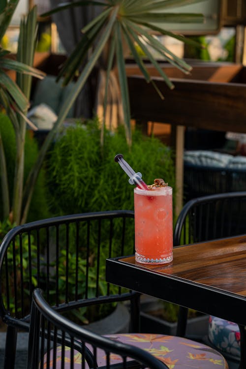 Glass of Cocktail on Table