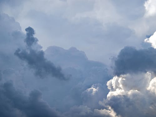 Fotobanka s bezplatnými fotkami na tému búrka, modrá obloha, mrak