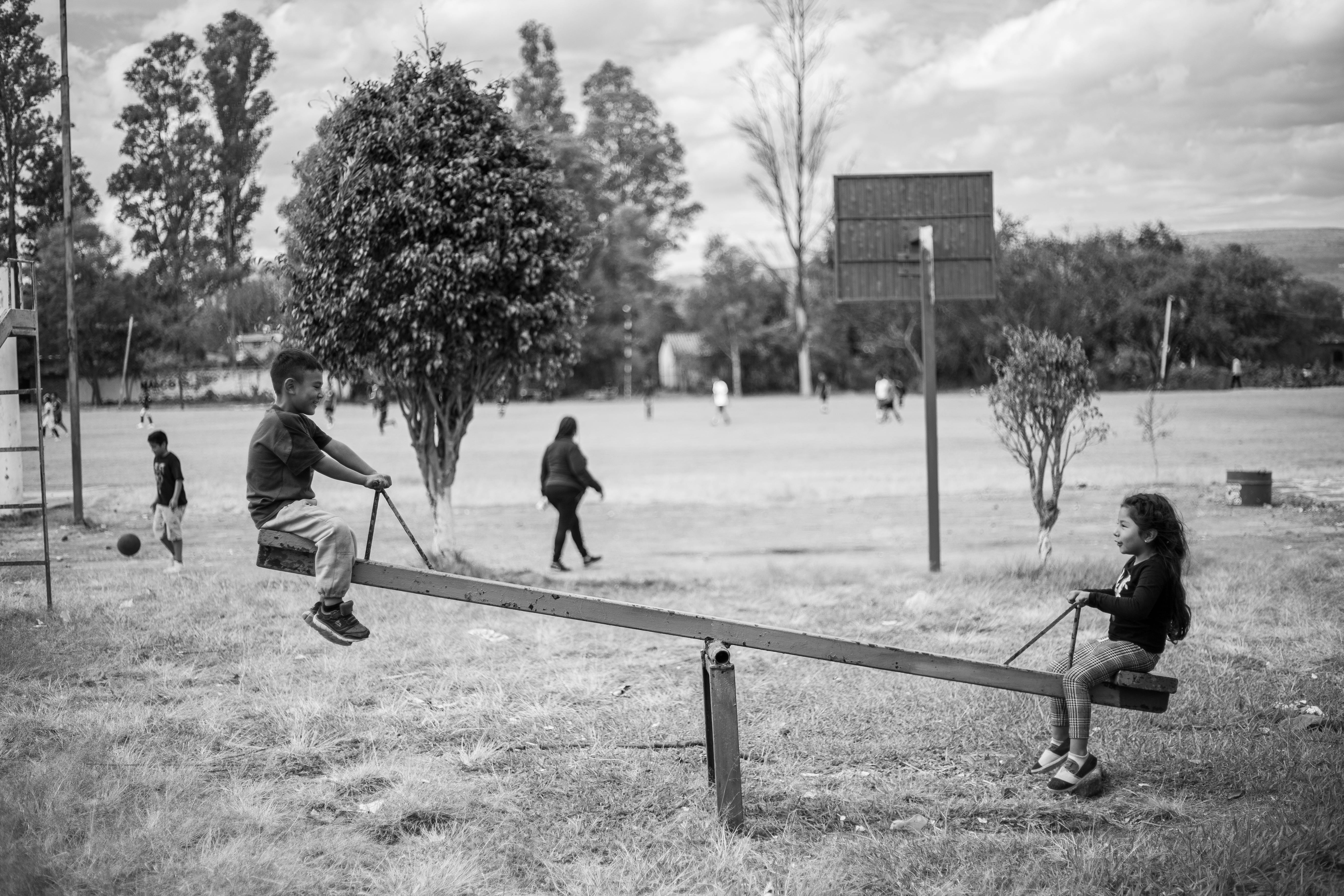 kids on a playground