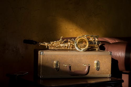 Foto d'estoc gratuïta de instrument, música, saxofon