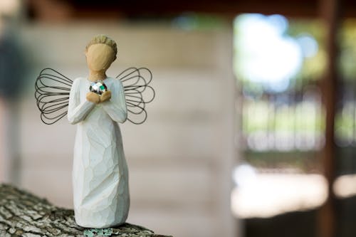 Free Willow Tree Angel Figurine Stock Photo
