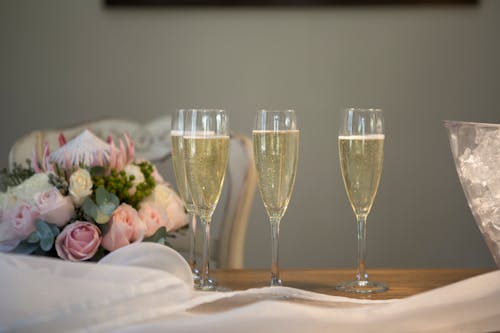 Free stock photo of bride, champagne, wedding