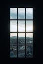 A window with a view of a city