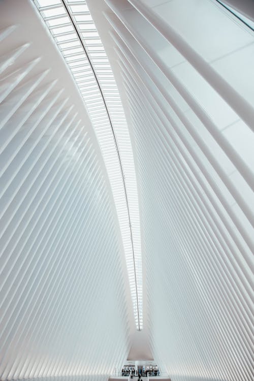 Free White Concrete Ceiling Of Building Stock Photo