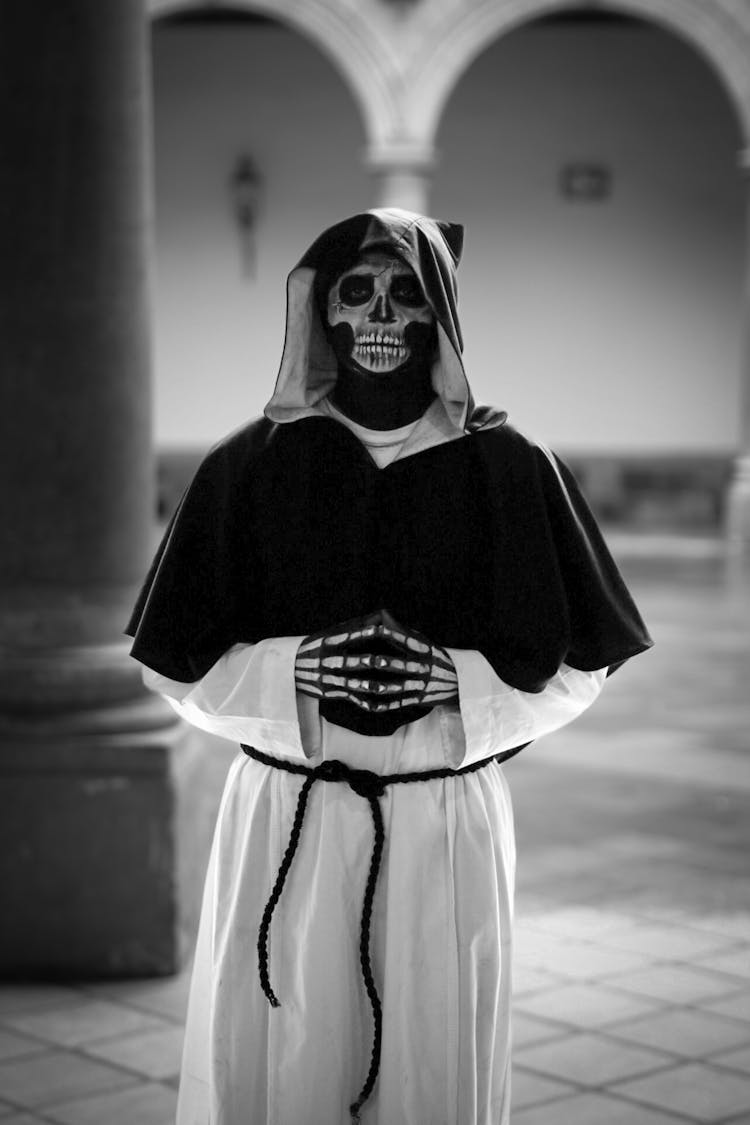 Skeleton In Priest Gown