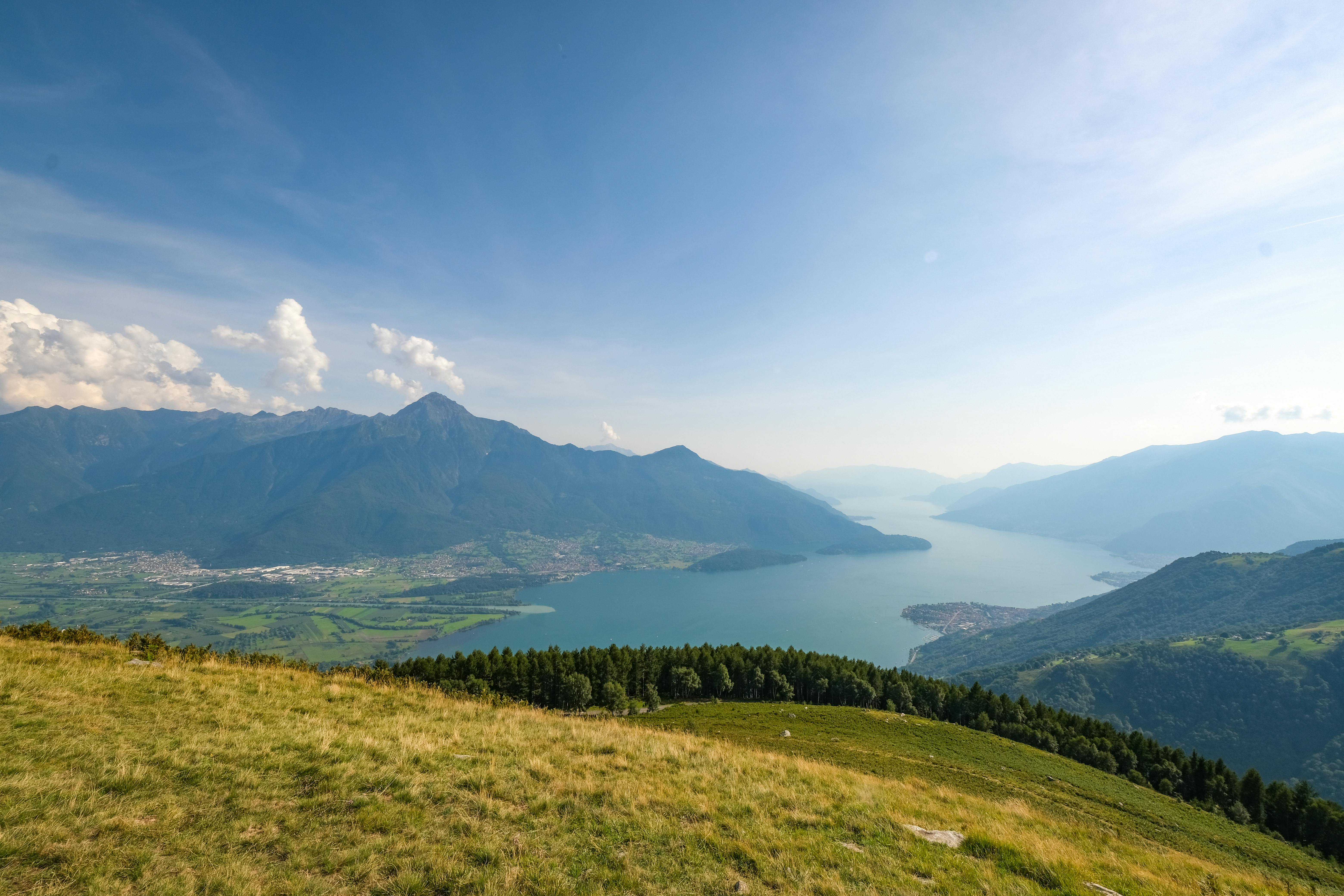 scenic views from monte berlinghera in lombardy italy