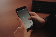 Person Using Smartphone