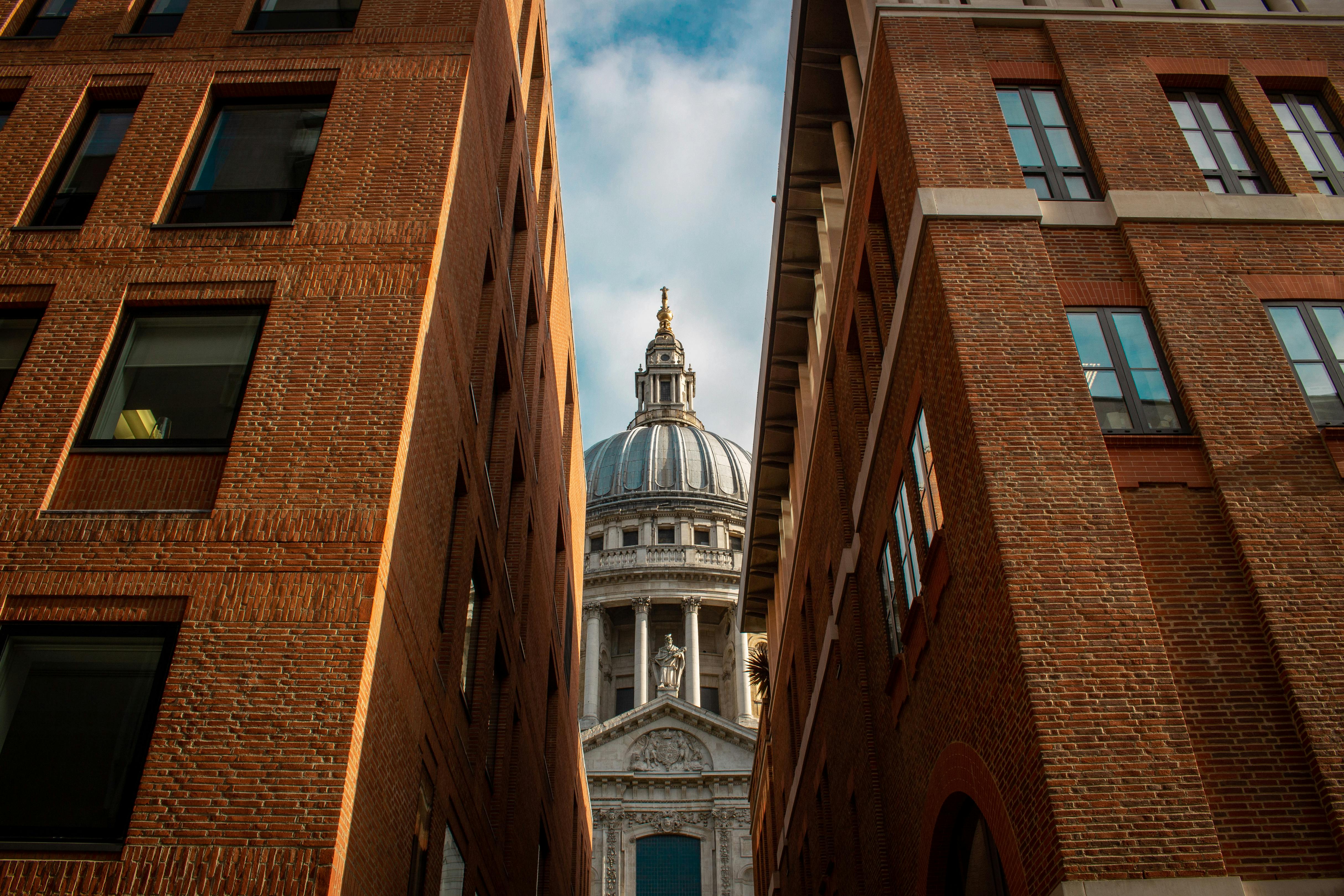 Church Between Two Buildings · Free Stock Photo