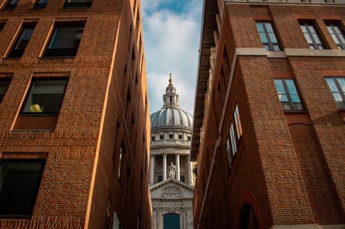 Church Between Two Buildings