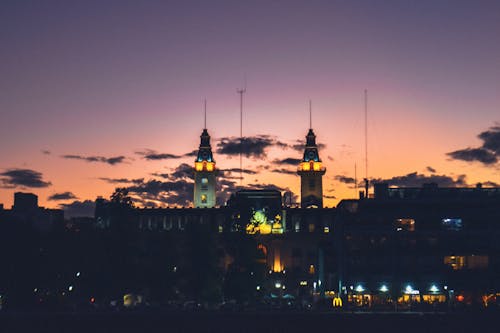 atardecer, buenos aires, Kent içeren Ücretsiz stok fotoğraf