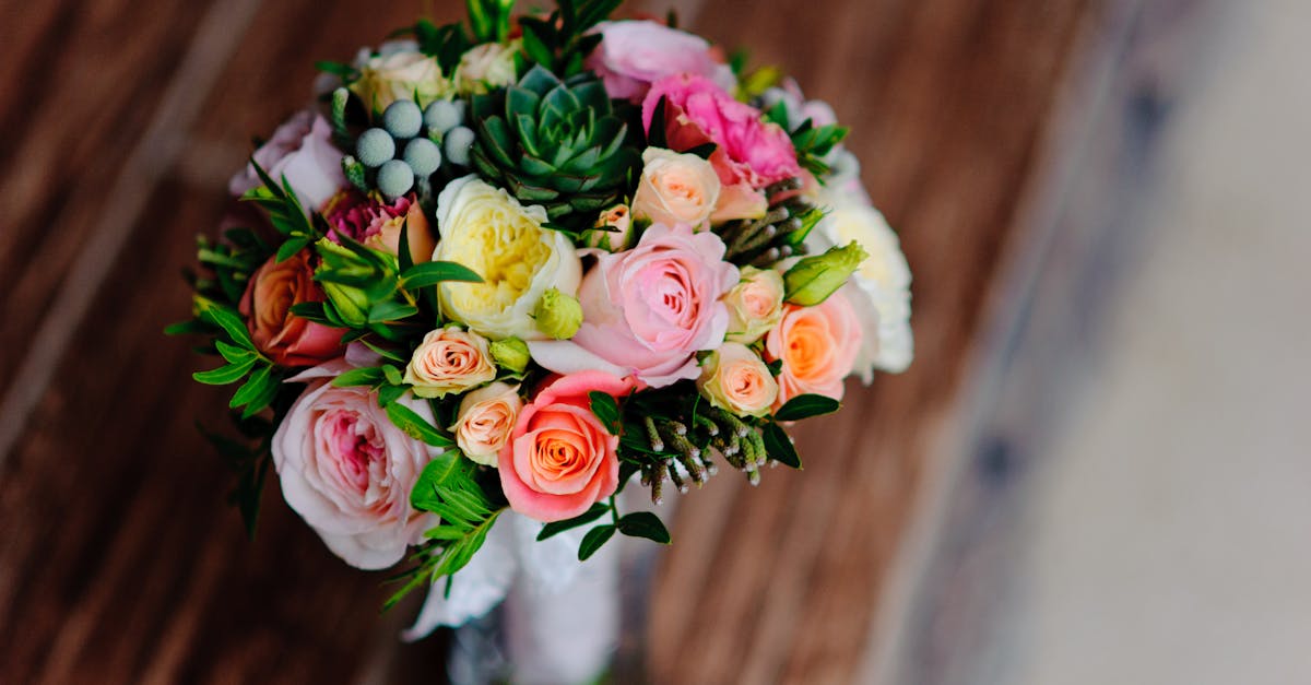 Yellow Pink and Orange Flower Bouquet