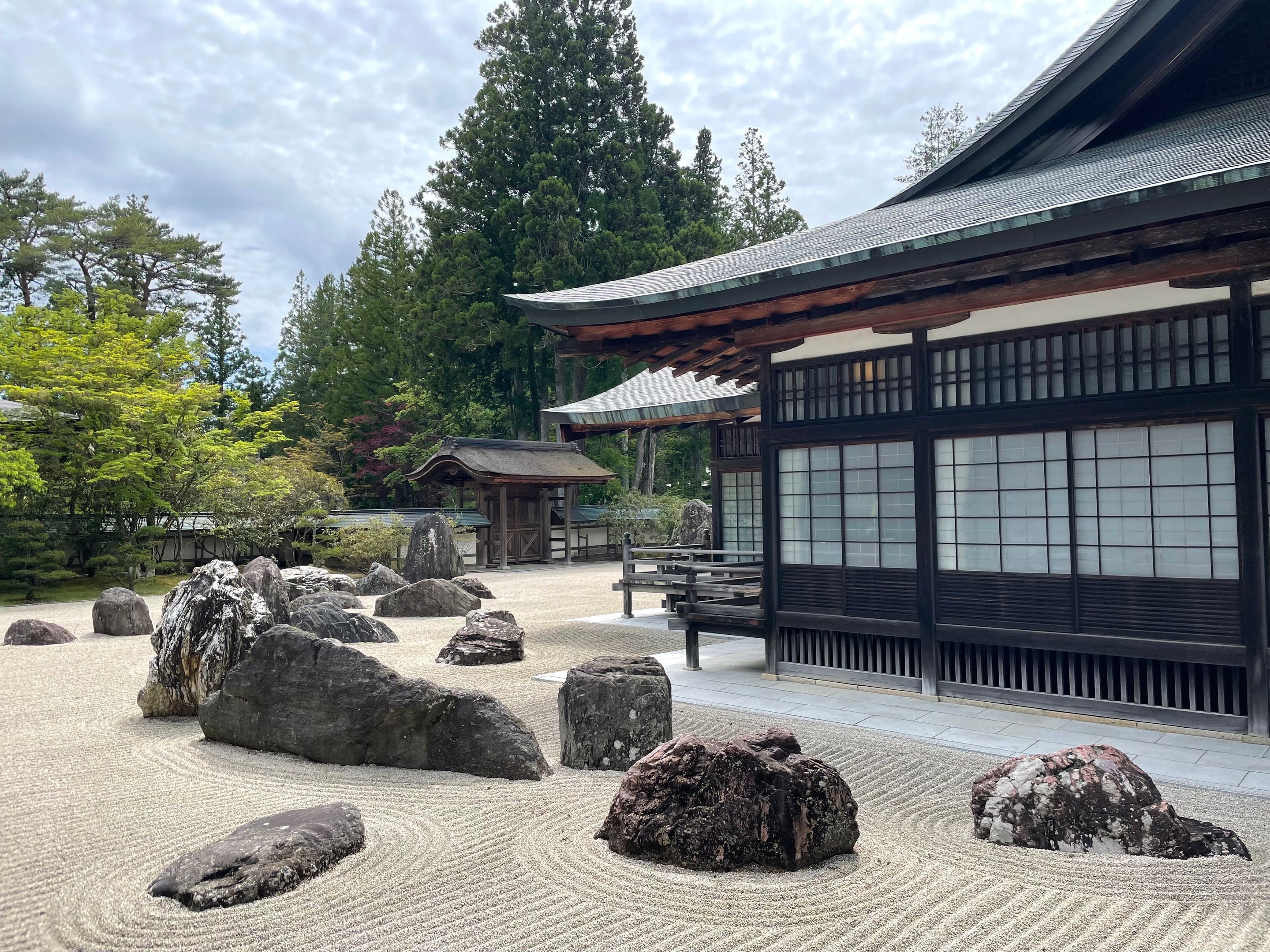 Banryu-tei Japanese rock garden in Koya Japan