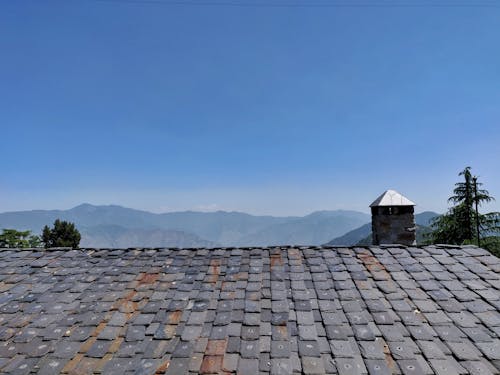 Free stock photo of beach hut, chimney, fuji