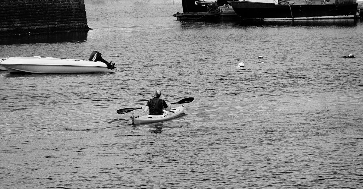 Free stock photo of canoe, eau, homme