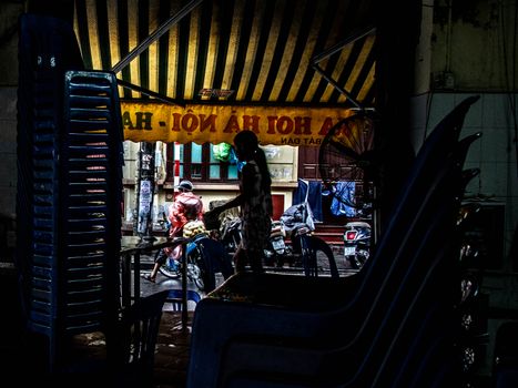 Vespa night food tour — Ho Chi Minh City