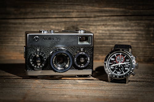 Free stock photo of analog, antique, camera