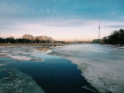 Ingyenes stockfotó alkonyat, befagyott, ég témában