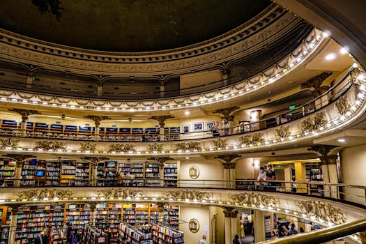 Explore the breathtaking grandeur of El Ateneo, a converted theater turned bookstore in Buenos Aires.