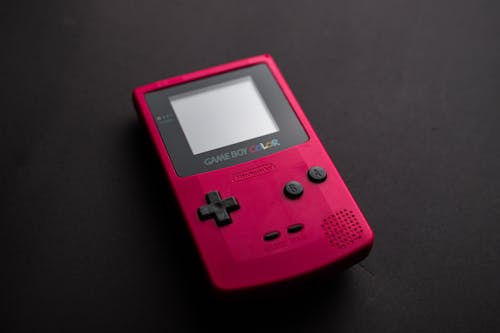 gratis Close Upfoto Van Red Game Boy Console Stockfoto