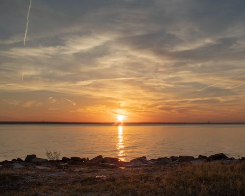 Gratis stockfoto met baai, zonsondergang strand