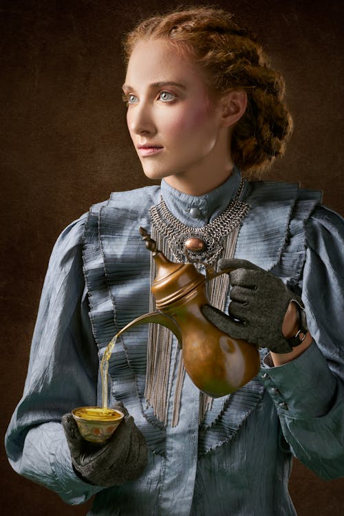 Woman Pouring Tea