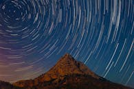 在土耳其安塔利亚的一座山上，晴朗的夜空下捕捉迷人的星空