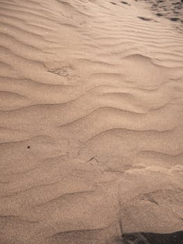 Serene golden sand dunes creating natural patterns under the Spanish sun.