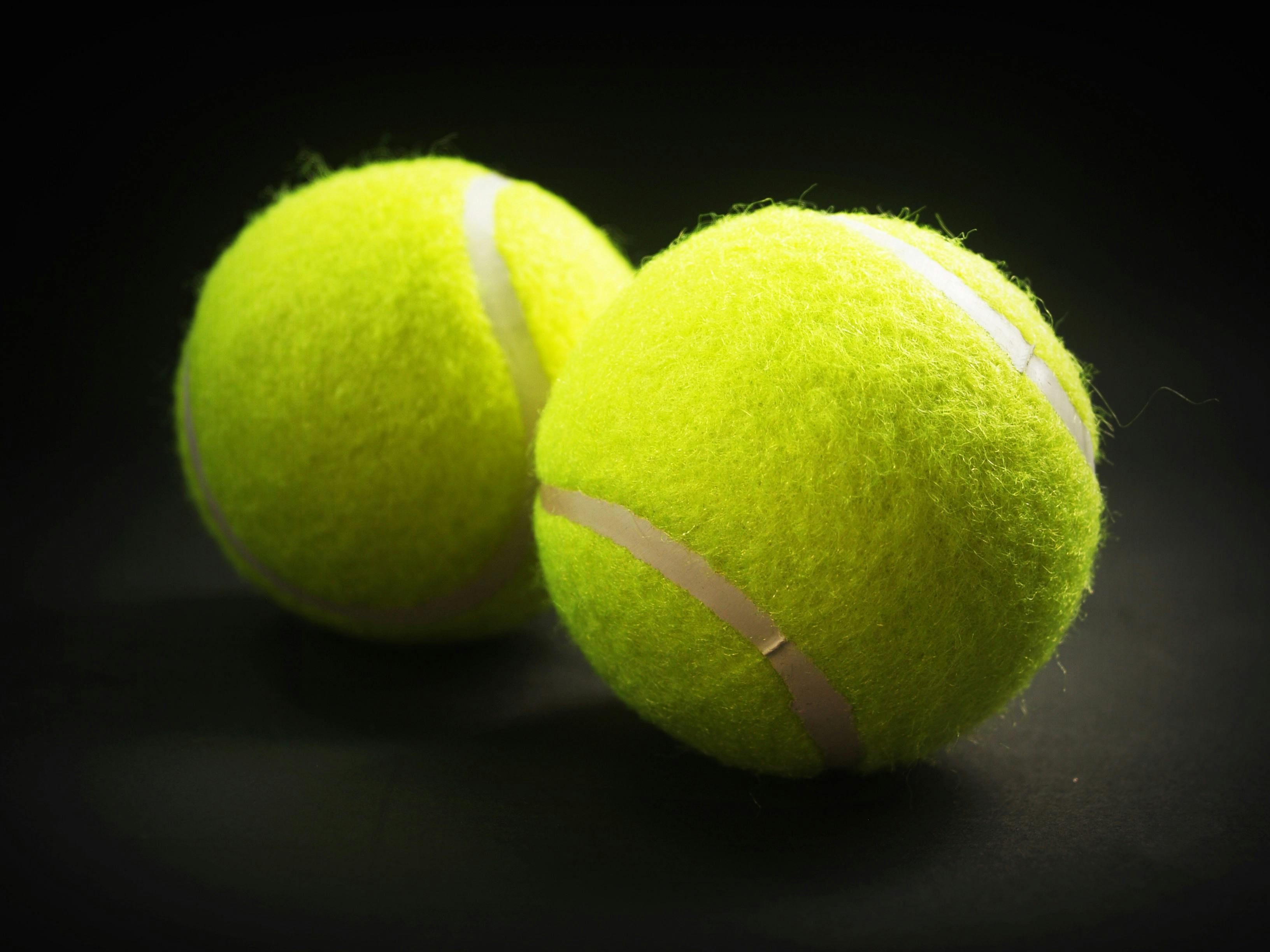 Photo gratuite de balle de tennis, balles, brillant